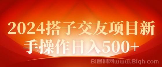 2024同城交友项目新手操作日入500+