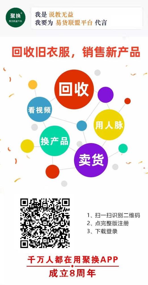 聚换易货APP：看视频、回收旧物、购物免单，轻松赚现金