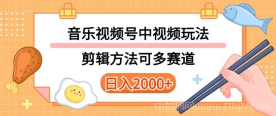 音乐中视频和视频号多种玩法，可多赛道，详细教程+附带素材