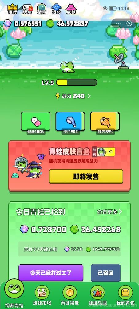 流浪蛙游戏拉新活动启动：零投资领养专属蛙仔，潮玩方块兽养龟新体验！