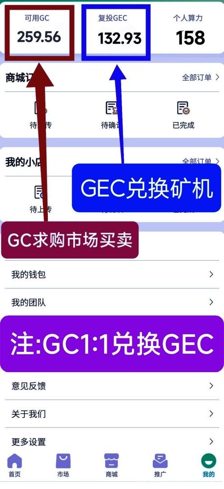 GEC环保新版来袭,零撸挖矿每天约10元,轻松赚收益,直推佣金5元