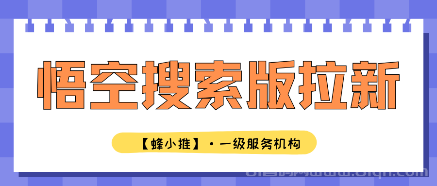 【蜂小推】悟空搜索版如何高效拉新？这套搜索+内容组合拳值得一试