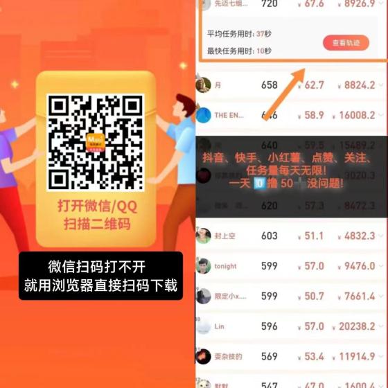 每天赚点APP 抖音快手小红书点赞关注 零门槛日入50+ 多劳多得无上限