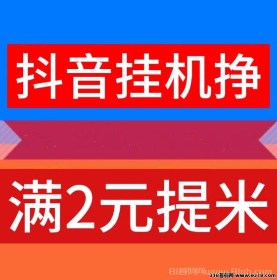 新云推联盟：抖音绿色挂机，日躺30元，2元起提极速到账攻略