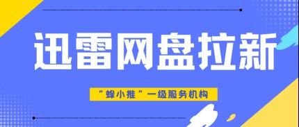 蜂小推，副业选啥好？迅雷网盘拉新新手也能赚