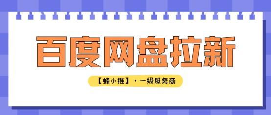 蜂小推，让用户不仅转存还续费：百度网盘推广指南