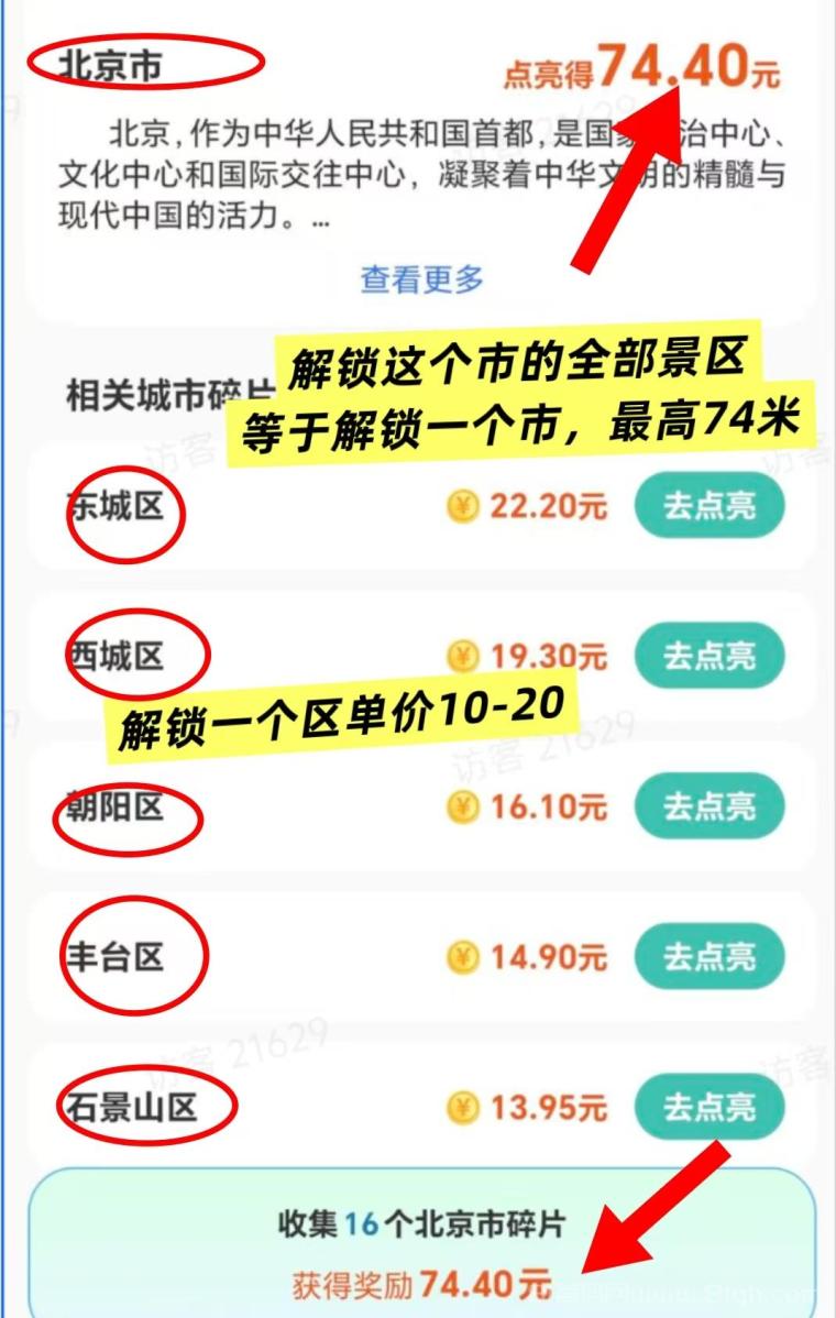 哇区新解景区玩法上线:解锁景区最高顶包74元,开团V2拿20%+100拉新奖