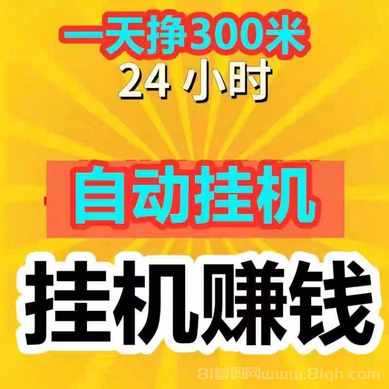 发财挂机：首码新平台刚出无线代分成，全自动脚本加手工单，市场空白日入50至100元
