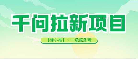【蜂小推】每天十几分钟做千问推广，12元一单，手把手教你从零开始