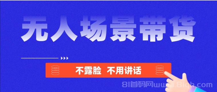 无人场景直播带货，不露脸不说话，每天都在爆单！
