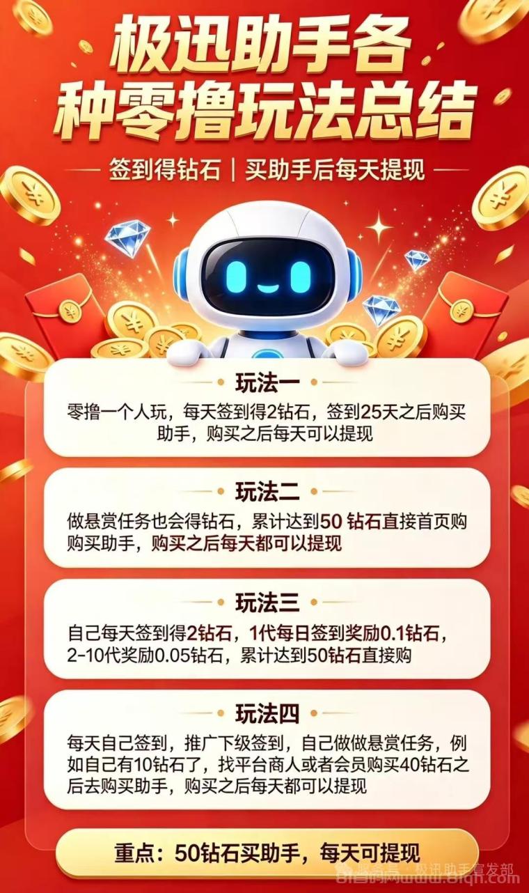【极讯助手】多功能一体化应用,全程托管广告挂机