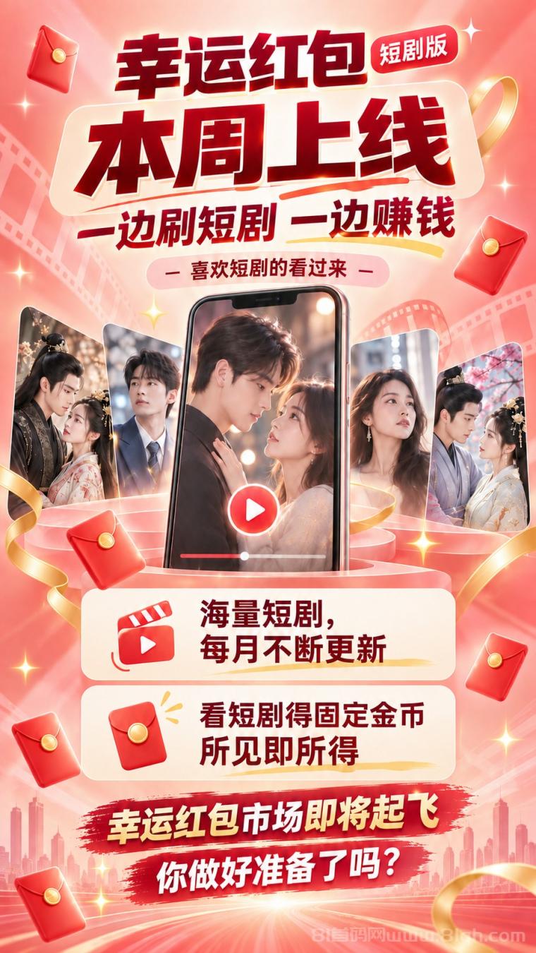 【幸运红包】看免费短剧领固定红包,更多版块陆续上线!
