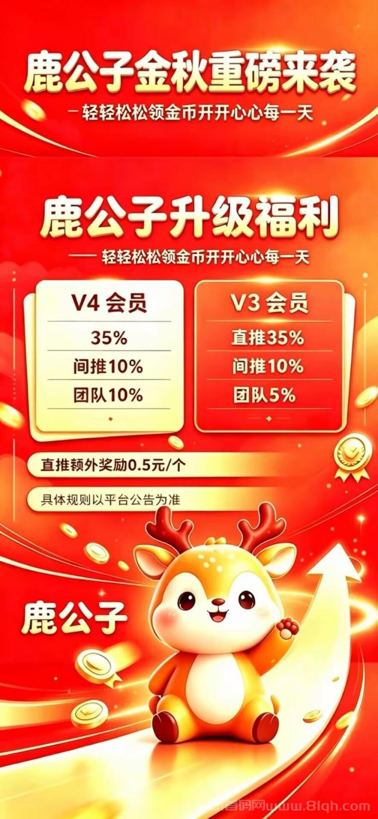 鹿公子|满包0.88,提10补2,进群交流玩法